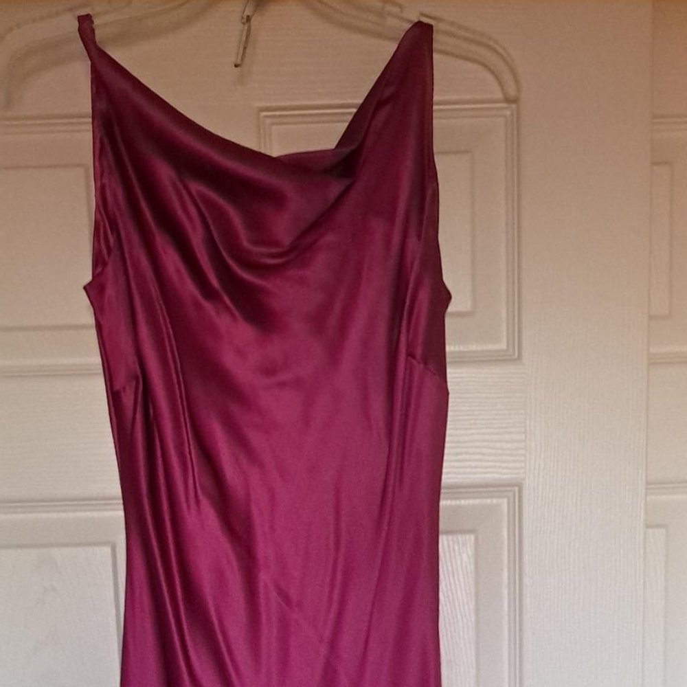 100% Silk Plum Dress - Size 6